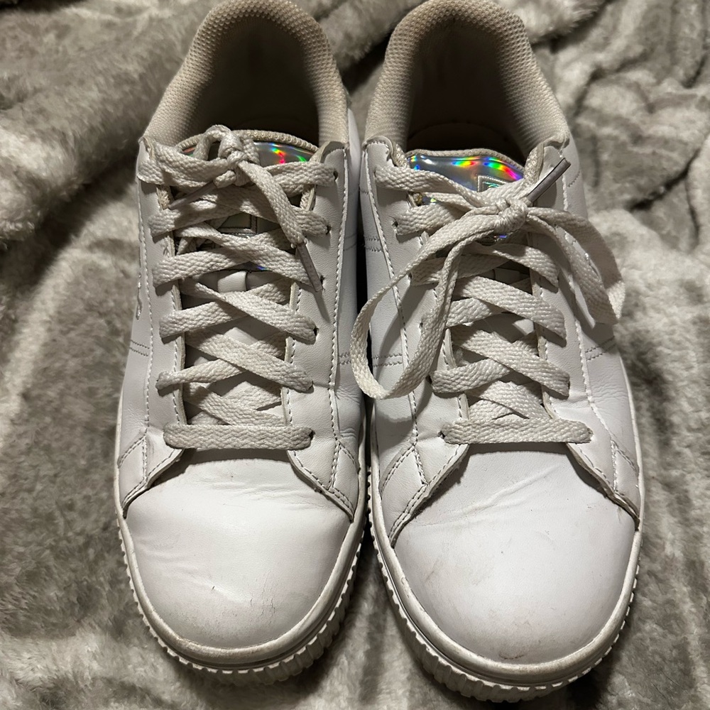 Fila White and Iridescent Sneakers